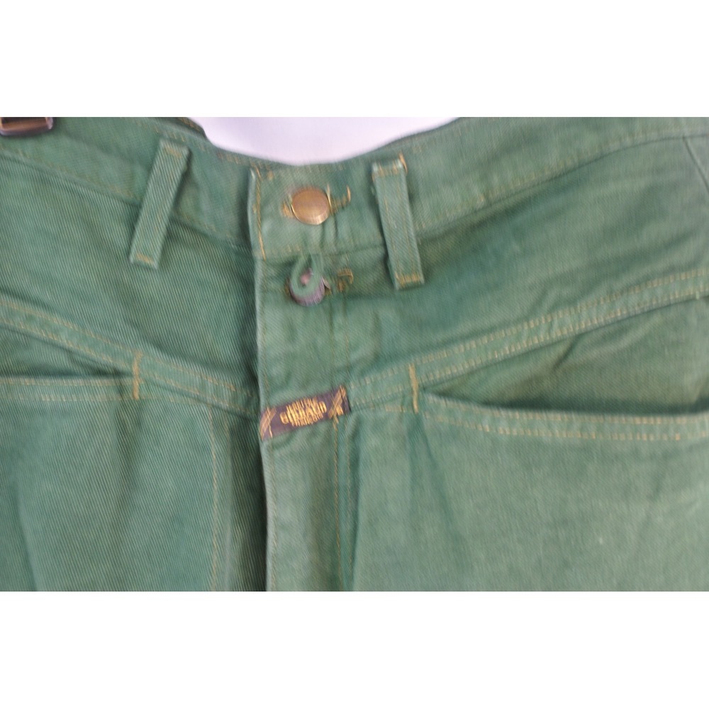 Marithe Francois Girbaud Mens Green Denim Shuttle Shorts Size 32 Vintage Style - Picture 7 of 13